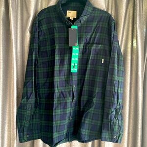 Blue flannel long sleeve shirt